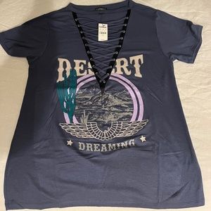 Brand New EXPRESS Graphic T-Shirt, Size X-Small